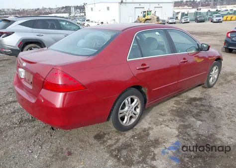 2007 Honda Accord 2.4 Se из США, поврежденный, VIN 1HGCM56397A068349
